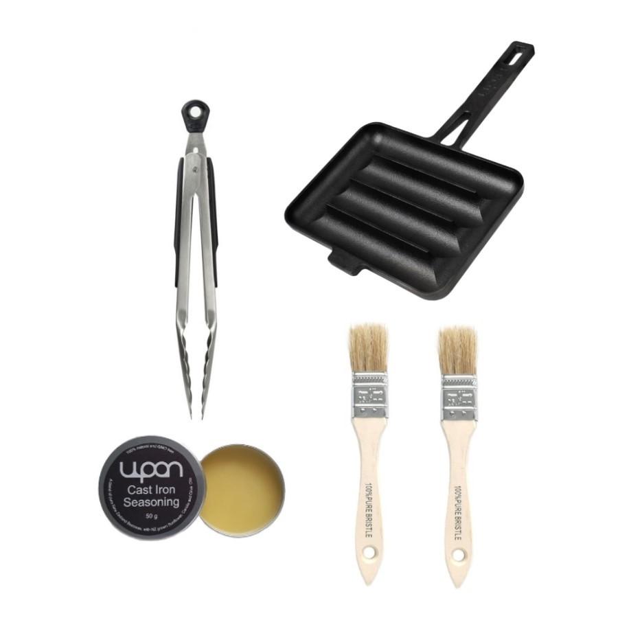 1 x UPAN + UPAN Wax Seasoning + OXO Tongs + Brushs